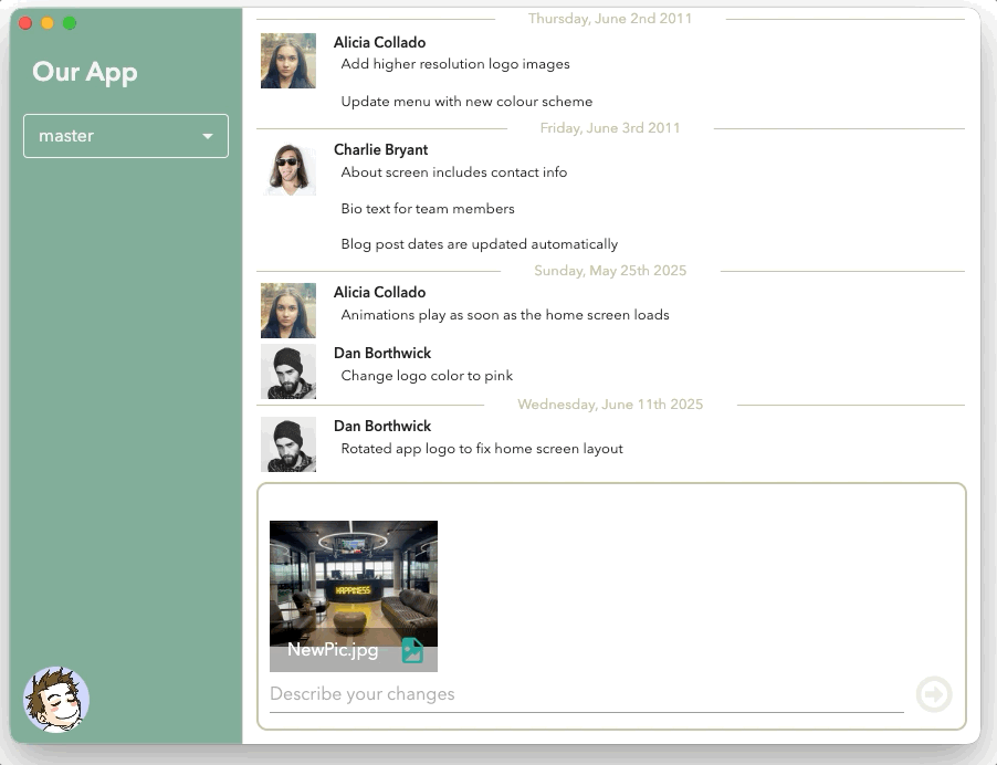 One Button Sync animation
